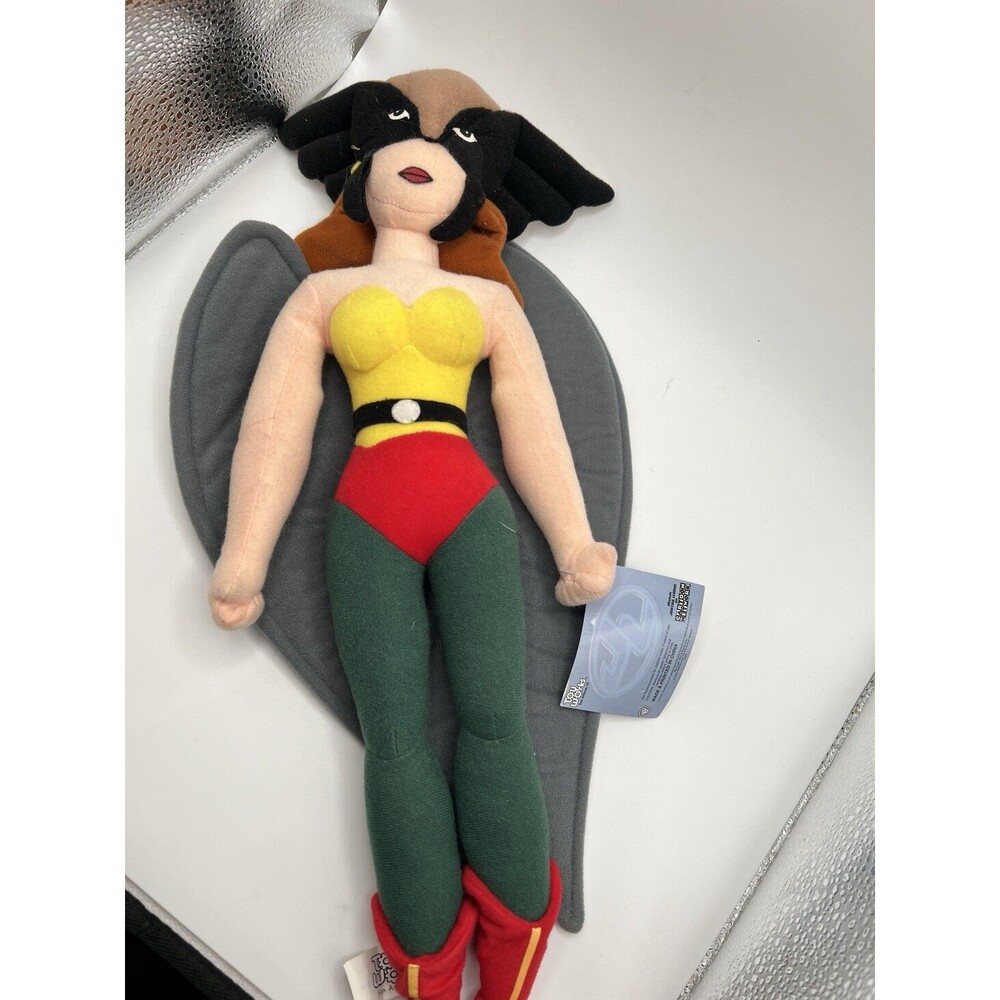 Vintage Toy Works Justice League DC Comics Hawk Girl Plush Doll 11"